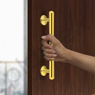 Plantex Main Door Handle/8 Inch Handle for Main Door/Pull-Push Handle for Door - Pack of 2 (S-142, Gold)