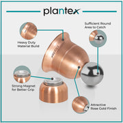 Plantex Magnetic Door Stopper for Home/Door Stopper Magnet/Gate Stopper for Main Door/Door Stopper for Home Magnetic (Rose Gold Finish)