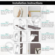 Plantex Wall Panels/Wooden Louvers Panel for Wall 8 Feet/Charcoal Panel for Interior Wall Décor/3D Wall Panel - Pack of 10 Covers - 32 Sq. Ft, Size-5 Inch x 8 Feet (Wooden - Modern Strip)