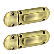 Plantex Door Stopper/Door Latch for Main Door/Baby Latch for Bathroom/Door Lock for Home and Office Doors - Pack of 2 (Brass Antique)