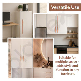 Plantex Cabinet Handle/600mm Handle for Cabinet/Drawer/Kitchen Handle/Door Pull-Push Handle for Home/Office - Pack of 1 (Rose Gold)