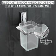 Plantex Tumbler Holder For Bathroom/Pure Brass Toothbrush Holder/Toothpaste/Razor Holder/ Bathroom Accessories - Pack of 1 (APS-RTO-03, Chrome)