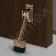 Plantex Door Stopper for Main Door with Rubber Grip 5-Inch Long Door Stopper for The Wooden Door - (Pack of 4) Rose Gold
