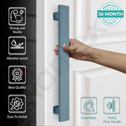 Plantex Door Handle/300mm Main Door Handle for Wooden Door/Pull-Push Handle for Main Door/Door Accessories - Pack of 1 (609, Cadet Blue)