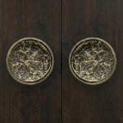 Plantex Heavy Duty Aluminum 5-inch Round Shape Door Handle for Main Door and Pull-Push Handle for Wooden and Glass Door for Home/Hotel/Office - Pack of 1(Brass Antique)