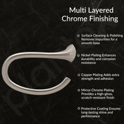 Plantex Smero Pure Brass Towel Hanger for Wash Basin/Hand Towel Hanger/Bathroom Accessories - Effect(Satin Matt)