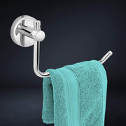Plantex Stainless Steel Towel Ring for Bathroom/Wash Basin/Napkin-Towel Hanger/Bathroom Accessories - (Chrome - L Shape) - Pack of 2