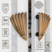 Plantex Door Handle/6 Inch Main Door Handle/Handle for Wooden Door/Pull-Push Door Handle/Door Accessories (Pack of 1, Copper Antique)