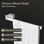 Plantex 304 Grade Stainless Steel Towel Ring/Napkin Ring for Bathroom/Towel Holder/Hanger/Bathroom Accessories - Pack of 1 (Tesla - 2703, Chrome)