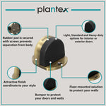 Plantex Premium Floor Mounted Door Buffer/Sound Dampening Rubber Buffer for Bed Room/Living Room/Kitchen/Bathroom Door/Stops for Door – (Brass Antique)