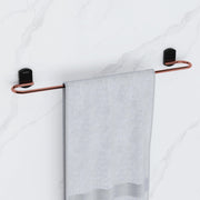 Plantex 304 Grade Stainless Steel 24 inch Single Towel Rod/Towel Bar/Towel Hanger for Bathroom/Bathroom Accessories - Pack of 1 (Parv-Rose Gold & Black)
