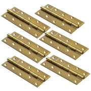 Plantex Door Hinges 6 Inch x 12 Gauge/2.5 mm Thickness/Hinges for Main Door/Butt Hinges for Home/Office/Hotel/Kabja/Soft Close Hinge - Pack of 6 (Brass Antique)