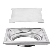 Plantex 304 Grade Stainless Steel Bathroom 6x6 Inches Square Floor Drain/Bathroom Jali for Drain/Bathroom Accessories (Matt Finish)