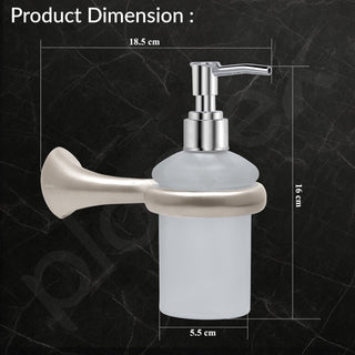 Plantex Smero Pure Brass Handwash Holder for Wash Basin/Liquid Soap Dispenser/Shampoo Dispenser - Effect (Satin Matt)