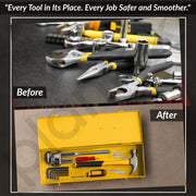 Plantex 12-inch Metal Tool Box for Tools/Tool Box Empty for Home Use/Compact Tools Box (Yellow) 31 X 11 X 10.5 cm