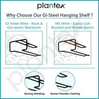 Plantex Multi-Functional Self Adhesive Toilet Paper Roll Holder/Toilet Roll Holder for Bathroom Accessories - Pack of 2 (Black-Wall Mount)