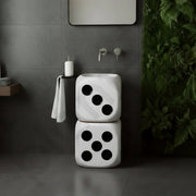 Plantex Pedestal Basin for Bathroom/Ceramic Free Standing Wash Basin/Round Basin for Home/Hotel - (APS-1083, 17 x 17 x 33 Inch, White - Round)