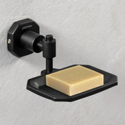 Plantex 304 Grade Stainless Steel Soap Holder for Bathroom/Soap Dish/Soap Stand for Kitchen Sink/Soap Case/Bathroom Accessories- Nipron (Black)