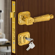 Plantex Premium Door Locks with 3 Years of Warranty by Plantex/Main Door Lock for Home/Mortise Lock for Door - Main Door Lock Set (643 - PVD Gold)