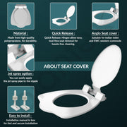 Plantex Anglo Toilet Seat Cover/Indian Toilet Seat/Polypropylene Seat - Pack of 1 (White)