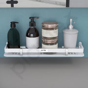 Plantex Acrylic Bathroom Shelf/Shelf for Bathroom Wall/Bathroom Shelf Rack/Kitchen Organiser/Stand (15x5 Inches-White)