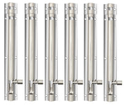 Plantex Heavy Duty 8-inch Joint-Less Tower Bolt for Wooden and PVC Doors for Home Main Door/Bathroom/Windows/Wardrobe - Pack of 6 (703, Silver - Chrome)