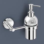 Plantex 304 Grade Stainless Steel Handwash Holder for Wash Basin liquid soap dispenser/Bathroom Accessories - Oreo (Chrome)