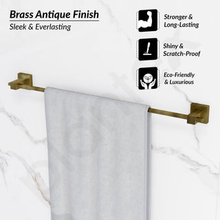 Plantex 304 Grade Stainless Steel 24 inchTowel Hanger for Bathroom/Single Towel Rod/Towel Bar/Towel Holder/Stand/Bathroom Accessories - Splash (Antique)