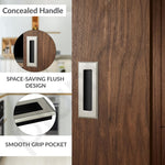 Plantex Sliding Door Handle/Concealed Handle for Sliding Door/96mm Concealed Handle for Wardrobe/Kitchen Cabinet - Pack of 1 (Satin)