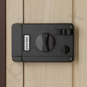 Plantex Heavy Duty Door Lock with 5 years warranty/Night Latch lock  with Key & Knob for Main Door/Tribolt lock for Inside Opening for Home,Hotel,Office - Pack of 1 (Z-Black)