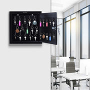 Plantex GI Metal Key Storage Box/Key Cabinet with 25 Key-Holders with Lock for Home/Key Holder for Home/Hotel/Companies/Office - Wall Mount (Black)