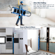 Plantex Premium 4 Step Steel Ladder/Ladder for Home/Wide Anti-Skid Wide Step Ladder/Capacity Upto 150 Kg (Blue & Black)