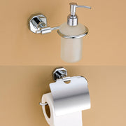 Plantex Nipron 304 Grade Stainless Steel Toilet Paper Holder/Handwash Dispenser/Liquid Soap Dispenser/Bathroom Accessories - Chrome