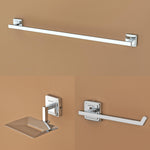 Plantex Decan 304 Grade Stainless Steel Towel Rod for Bathroom/Soap Holder/Napkin Ring/Bathroom Accessories - Chrome