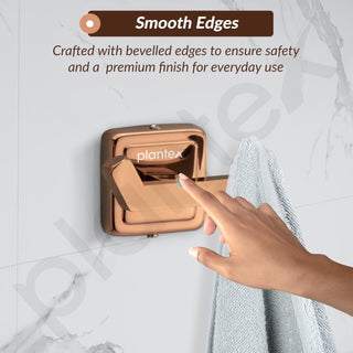 Plantex 304 Grade Stainless Steel Robe Hook/Hanger/Hook for Hanging Towel in Bathroom/Living Room - Decan (Rose Gold)