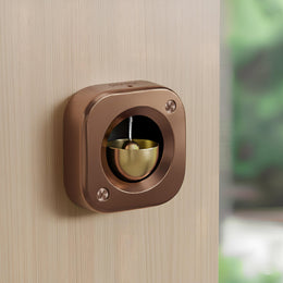 Plantex Square Dopamine Door Bell for Home/Door Chime with Brass Bell/Temple & Meditation Bell for Positive Energy & Home DÃƒÂ©cor - Pack of 1 (DTK-292 - Rose Gold)