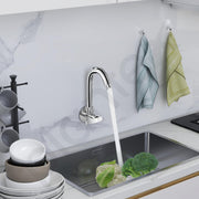 Plantex Kitchen Taps for Home Sink with Water Saving Aerator for Kitchen Tap/360Ãƒâ€šÃ‚Â° Swivel Spout Kitchen Sink Tap with Brass Wall Flange -(ZUR-1507-Chrome)
