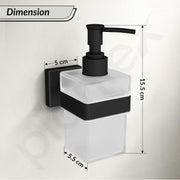 Plantex Stainless Steel Liquid Soap Dispenser for Bathroom/Liquid Shampoo Dispenser/Hand wash Dispenser/Bathroom Accessories - Aqua (Black)