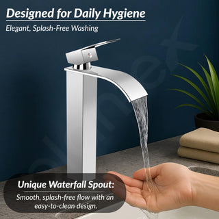 Plantex 304-Grade Stainless Steel Basin Mixer/Pillar tap for wash Basin/Hot and Cold Mixer tap for Washbasin-(YJR-31-Chrome)