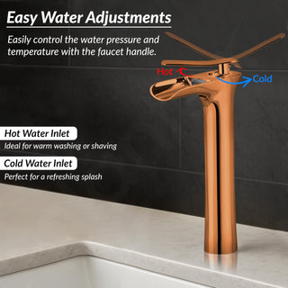Plantex Pure Brass Basin Mixer Tap Hot & Cold/Single Lever Pillar Tap for Wash Basin/Water Tap/Deck Mount-(PVD Choco)