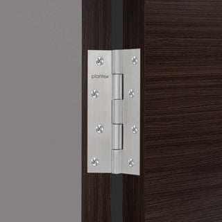 Plantex Heavy Duty Stainless Steel Door Hinges 5 inch x 12 Gauge/2.5 mm Thickness Home/Office/Hotel for Main Door/Bedroom/Kitchen/Bathroom - Pack of 3 (Satin Matt)