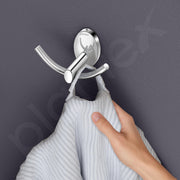 Plantex 304 Grade Stainless Steel Bathroom Hooks for Hanging Towels and Clothes in Washroom/Bathroom Accessories - Oreva (Chrome)