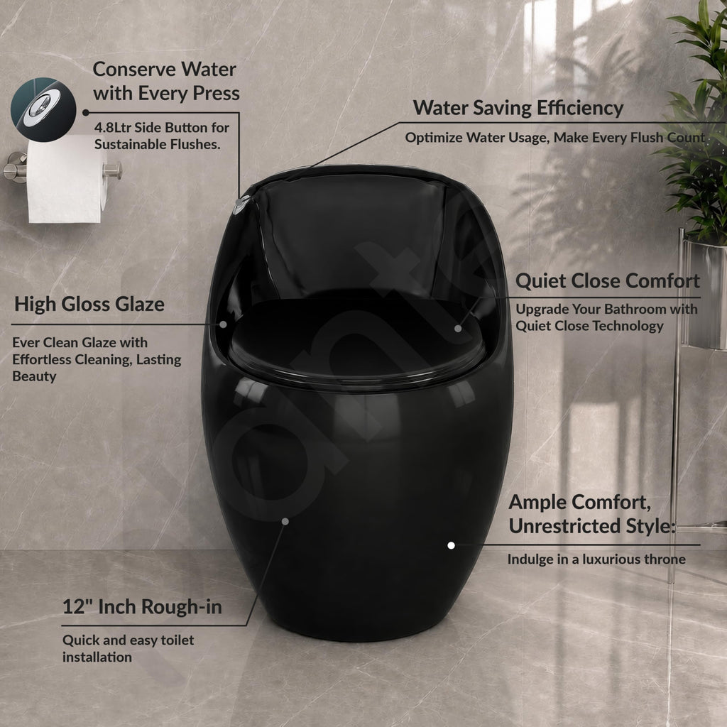 Plantex Imported Western Commode/Rimless Siphonic Vaccum Flush/One ...