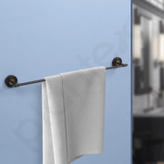 Plantex Brass with 304 Grade Stainless Steel Towel Hanger for Bathroom/Towel Rod for Kitchen/Towel Holder/Bathroom Accessories - RDAB (Matt Black & Rose Gold)