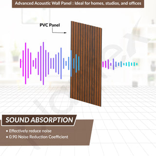 Plantex Wall Panel/PVC Louver Panel for Wall with Size - 12 Inch x 10 Ft/Durable, Lightweight, and Stylish Panels for Office/Hotel/Ideal for Walls & Ceilings - Pack of 1 (Brown, 5034)