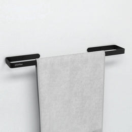 Plantex Space Aluminium Single Towel Rod/Towel Bar/Towel Holder/Towel Hanger for Bathroom/Bathroom Accessories (Black) – Pack of 1