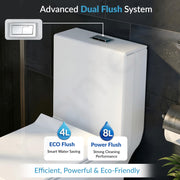 Plantex Platinum Ceramic Commode/S Trap One Piece Western Toilet/Rim Washdown Flush Commode with Soft Close Toilet Seat Cover (White)