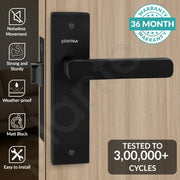 Plantex Heavy Duty Door Lock ÃƒÂ¢Ã¢â€šÂ¬Ã¢â‚¬Å“ Bathroom Door Lock/Mortise 8inch Keyless Plate Handle Set for Home/Bathroom/Store Room/Balcony/Office with Baby Latch (8125, DC-Black & Z-Black)