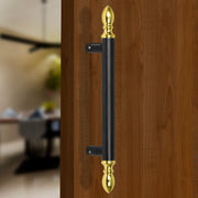 Plantex Altros Main Door Handle/14 inches Door Handle for Main Door/Pull Push Door Handle for Wooden &Glass Door - Pack of 1 (106 - Black & Gold) - 3 Years Warranty