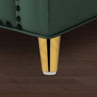 Plantex 3 Inch Sofa Legs for Bed Furniture/Sofa Legs for Table/Sofa Support Legs with Rubber Grip (Gold, 6 Pcs)